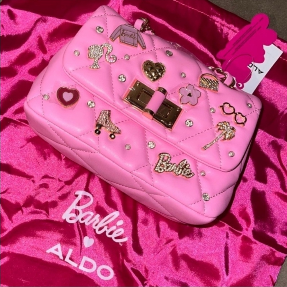 Barbie Quilted Charm Handbag Crossbody, Barbie Aldo Crossbody - Picture 12 of 15